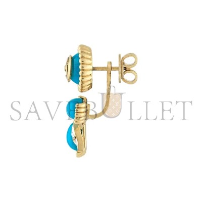 GUCCI PINK RESIN EARRINGS 